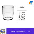 Exquisito hermoso vaso de vidrio de jugo con buen precio cristalería Kb-hn057